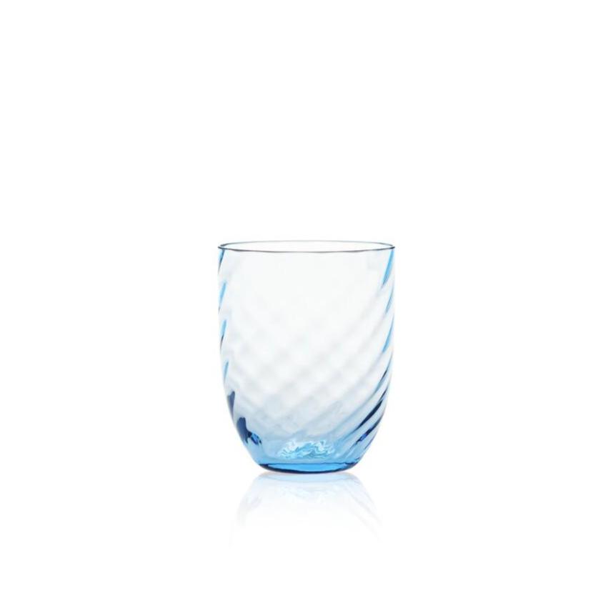 Swirl Tumbler glas - Light Blue